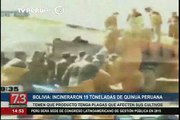 Incineraron 19 toneladas de quinua peruana en Bolivia