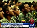 Reformas a pensiones del Issfa afectaría más a militares en servicio activo