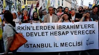 İbrahim Aras Katliamı kınaması-Kadıköy Boğa 17 Haziran 2014