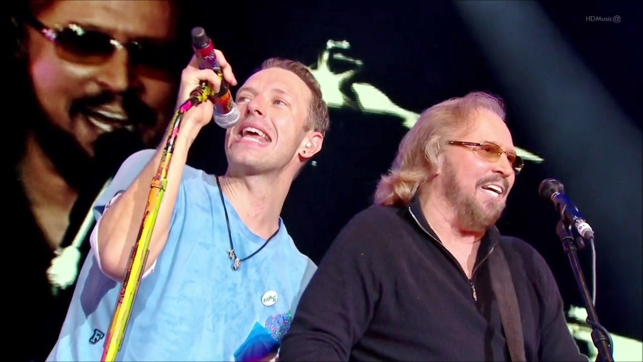 Coldplay - Stayin' Alive (HD) Live at Glastonbury 2016