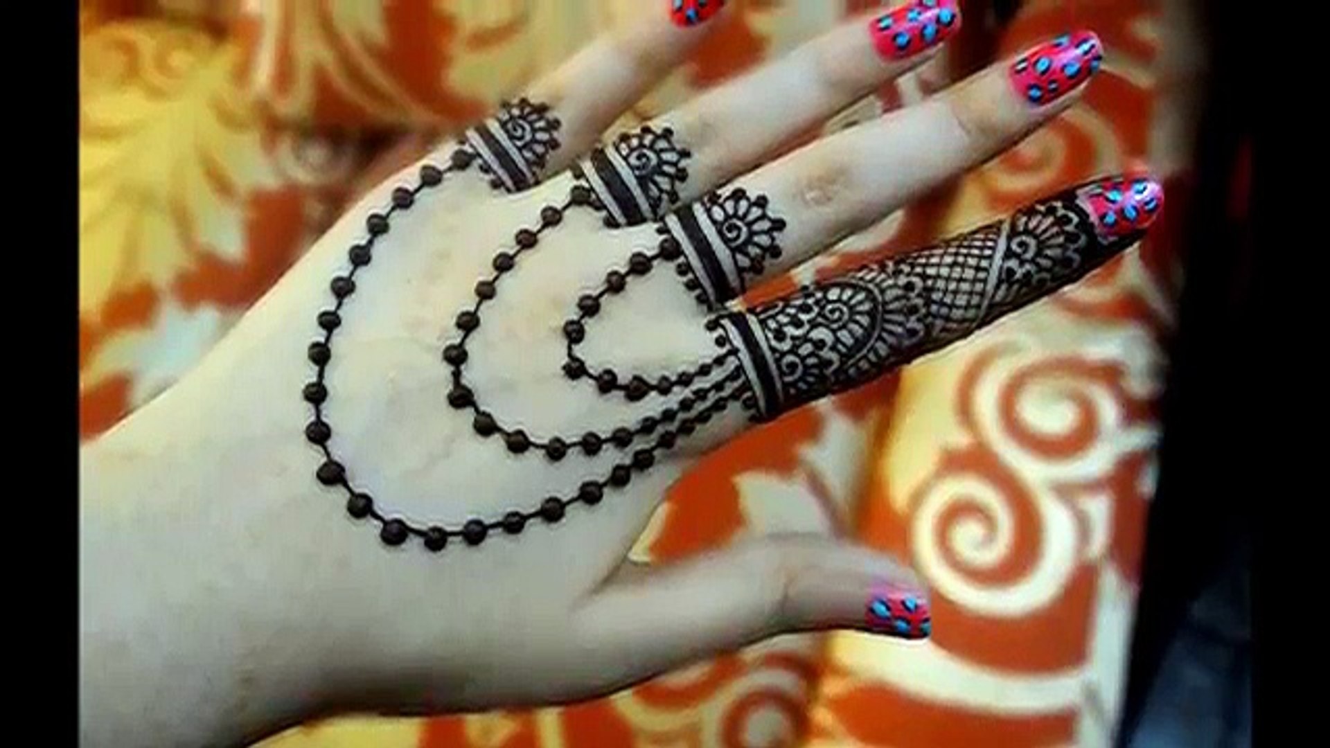 Beautiful Henna mehndi jewelry inspired design Tutorial for EID - video  Dailymotion