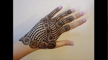 DIY- Beautiful back hand full henna mehndi design tutorial for eid, weddings etc