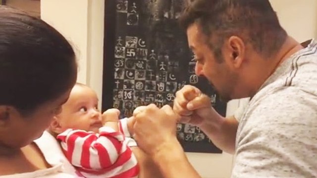 Salman Khan's CUTE Sultan FIGHT With Nephew Ahil