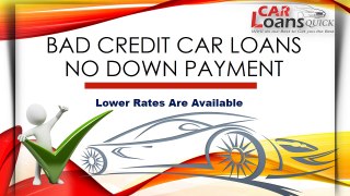 How To Financing A Car with Bad Credit and No Down Payment Online
