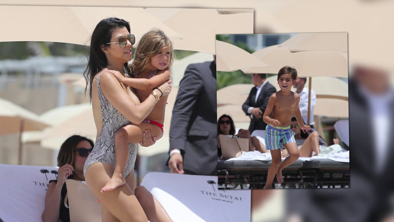 Kourtney Kardashian sah umwerfend in Miami Beach aus
