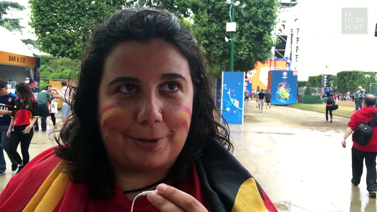 "C'est très beau de voir tous ces supporters avec les couleurs de leur pays"