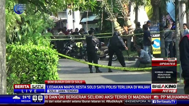 Seorang Provos Terluka di Wajah Akibat Bom Bunuh Diri