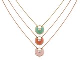 Cartier Amulette De Necklace 18K Gold and Red/Green/Blue/Mother-Of-Pearl