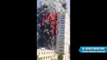 Massive Fire at 16-story apartment building in Baku, Azerbaijan | 19 May, 2015