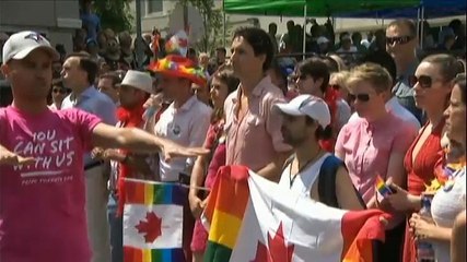 Gay Pride à Toronto, le Premier ministre Justin Trudeau s'est invité