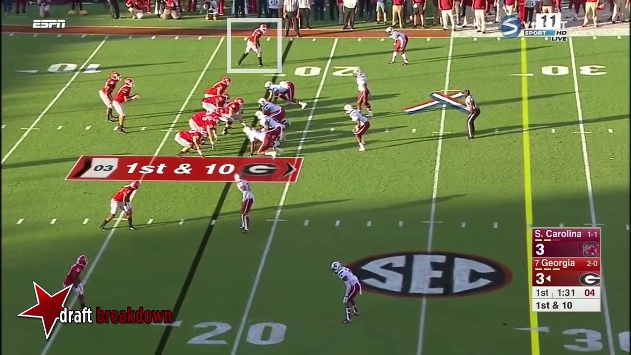 MALCOLM MITCHELL WR #26 Georgia Bulldogs vs South Carolina