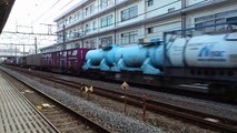 2016.6.11 貨物列車 EF210, EF66-27 牽引 コンテナ列車 大船駅 通過