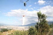 Orman Yangını Söndürmek İçin Havalanan Helikopter Hedefi Şaşırdı