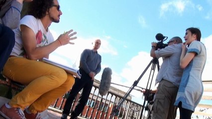 Reportaje sobre un día especial para Teatro d'Appartamento con ARTE TV.  Sandro Dieli
