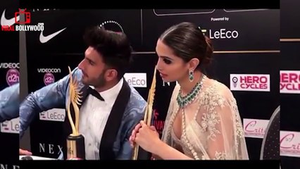 Deepika Padukone Funny Moment With Ranveer Singh IIFA 2016 Madrid