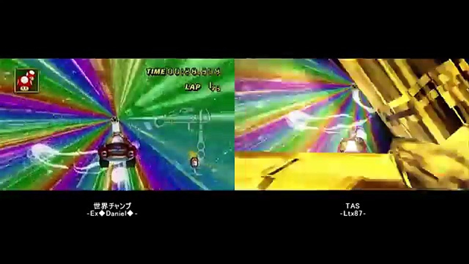 Tas Vs 世界チャンピオン レインボーロード マリオカートwii 14 08 28 Video Dailymotion