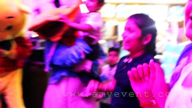teenage young girls enjoying cartoon characters dance enjoying harman birthday mohali sonia