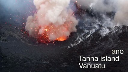 Ce drone survole un volcan en éruption. Incroyable !
