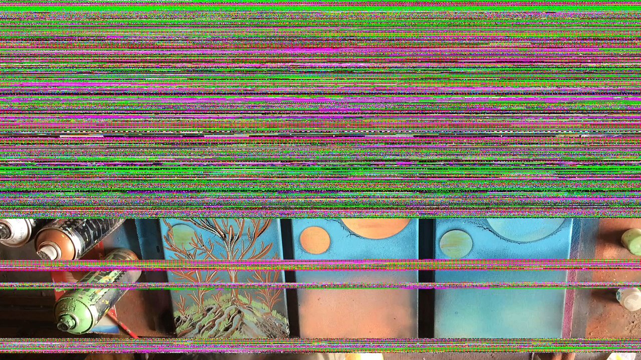Triptyque paysages phosphorents