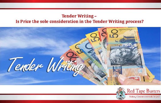 Tender Writing – Is Price the sole consideration in the Tender Writing process?
