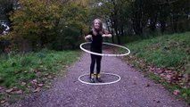 Lily Hooping Hulahooper, 10 years Old Hoops with 2 hoops!!