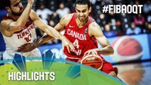 Turkey v Canada - Highlights - 2016 FIBA Olympic Qualifying Tournament - Philippines