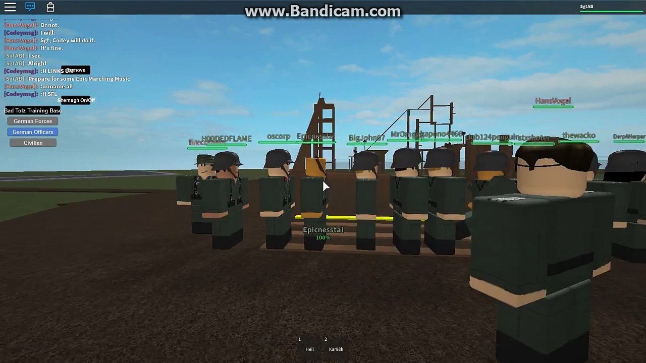 German Forces Roblox Episode 23 Gewehr Rifle Commands Video - escapando del baao roblox