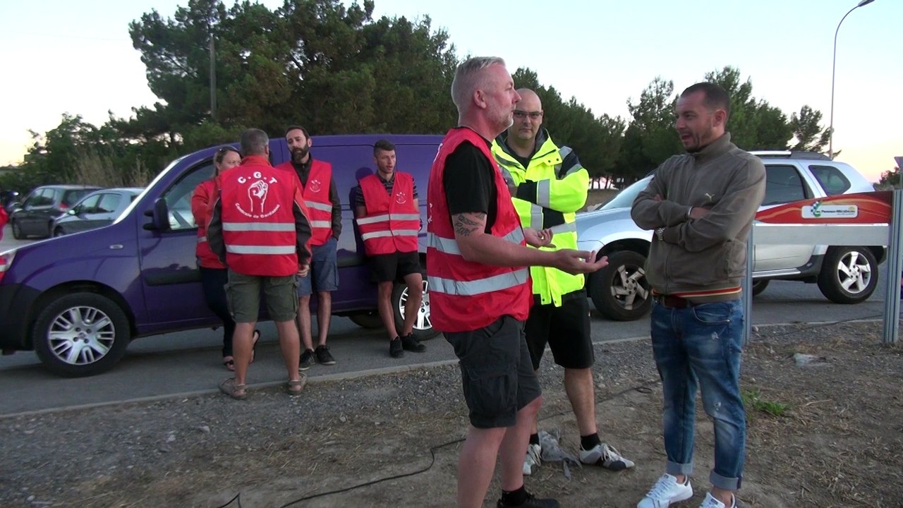 Action UD CGT 13 déchetterie les pennes Mirabeau