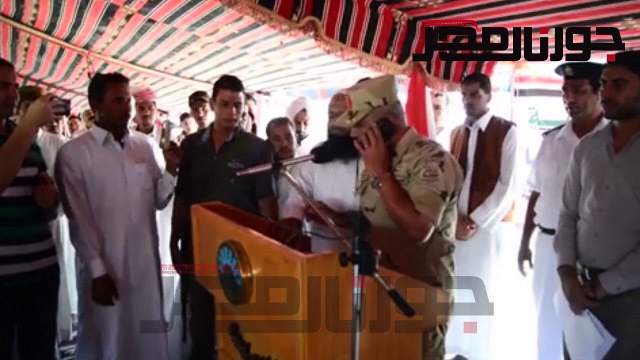 السيسى يهنئ أهالى الضبعة ويؤكد على دورهم الوطني والأهالي يهتفون تحيا مصر عاش السيسى