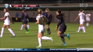 Women's Soccer: USC 0, Stanford 1 - Highlights (10/29/15)