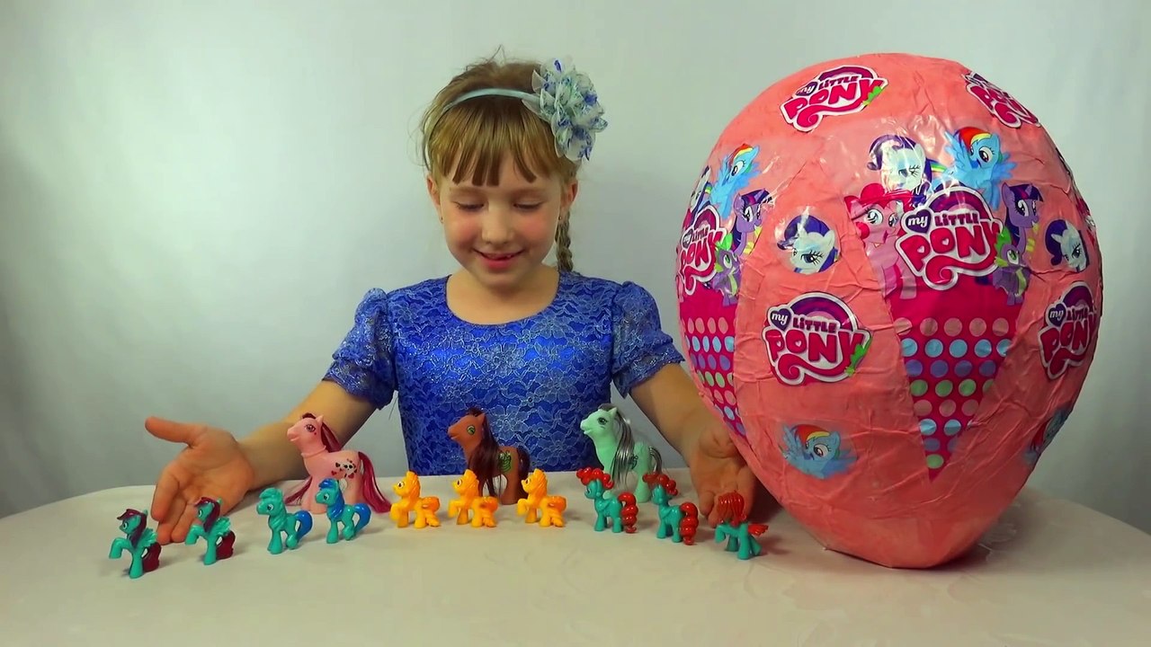 Blog #7 Огромное яйцо с сюрпризом My Little Pony открываем игрушки Giant Surprise egg toys