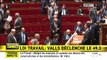 Manuel Valls déclenche le 49-3, les députés de droite quittent l'hémicycle