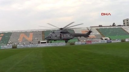 Giresun'da Askeri Helikopter Düştü )