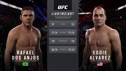 UFC Fight Night 90:  dos Anjos vs. Alvarez - Lightweight Championship Match - CPU Prediction