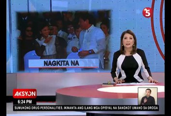 DUTERTE, ROBREDO, NAGKITA SA AFP CHANGE OF COMMAND CEREMONY