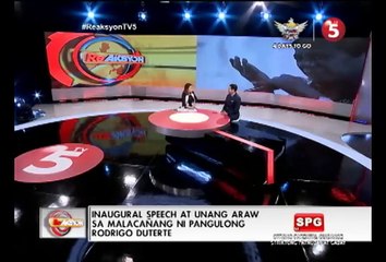 REAKYON - INAUGURAL SPEECH, UNANG ARAW SA MALACAÑANG NI PANGULONG DUTERTE PART (2_2)
