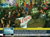 Carabineros de Chile reprimen marcha estudiantil en Santiago
