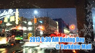 [Vlog] December 26, 2013 - 6:30 AM Boxing Day @ Yorkdale Mall