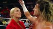 WWE Dolph Ziggler' Long Kiss with Lana, Rusev Watches in Backstage [Lana's New Hair] June 22, 2015