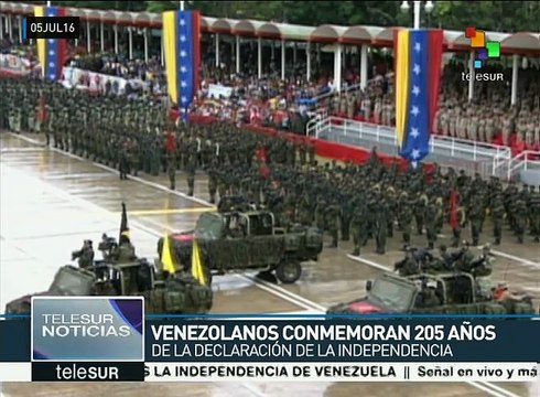 Venezuela conmemora los 205 años de la declaración de su independencia