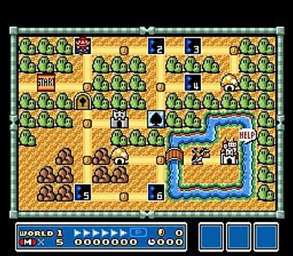 Super Mario All-Stars: Super Mario Bros. 3 (SNES) - Glitch level 26