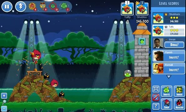 shubham-Angry Birds Friends Tournament Week 22 Level 2 High Score WITHOUT POWER UPS 149k (Facebook)