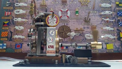 Steam engine ship reverse gear