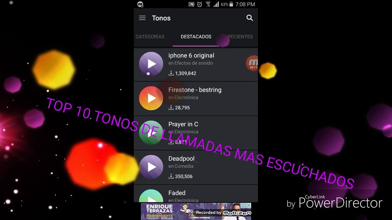 TOP 10 TONOS DE LLAMADAS MAS ESCUCHADOS TIENES QUE VERLO