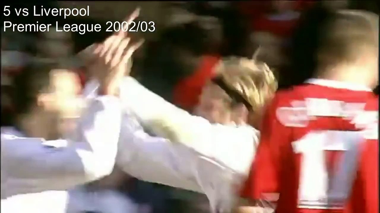 Diego Forlan's 17 Goals For Manchester United
