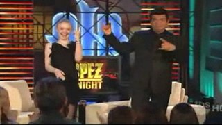 Dakota Fanning on Lopez Tonight (22/3/10) - Part 1