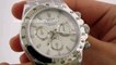 Swiss replica watches replica rolex daytona working chronograph stick markers with meteorite dial