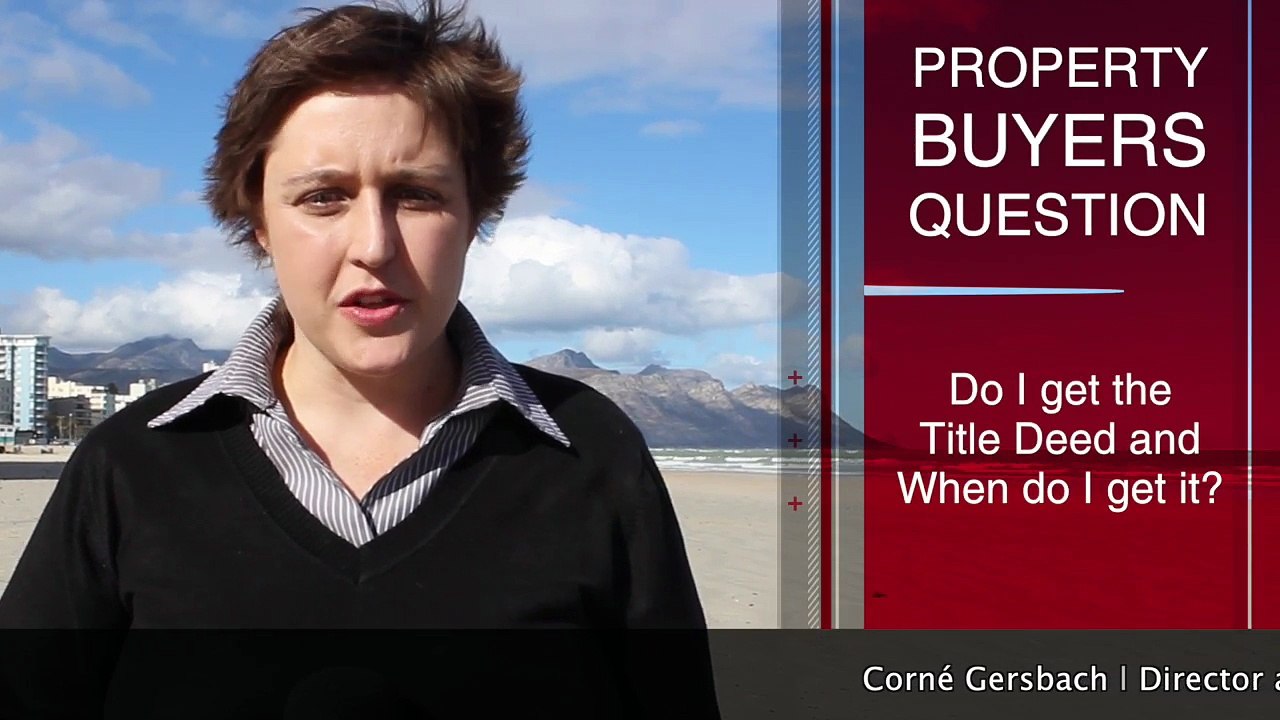 Questions Property Buyers Frequently Ask. Q.3 Do I get the Title Deed & When do I get it