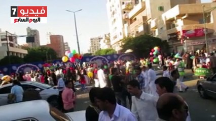 بهجة أهالى مطروح باحتفالات عيد الفطر فى الشوارع والساحات