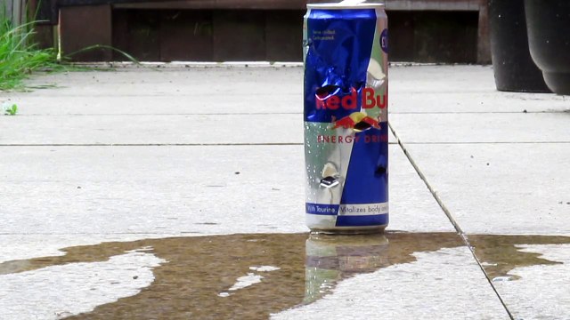 Glock 17 - 6mm Semi-Auto Airsoft Pistol vs. Red Bull can